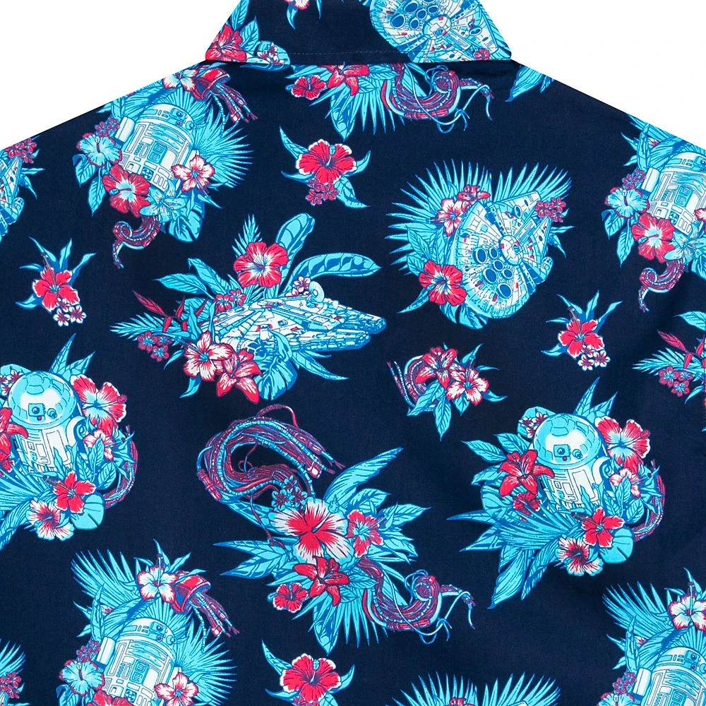 Disney Millennium Falcon And R2-D2 Woven Shirt For Adults – Star Wars 4 Disney Millennium Falcon And R2-D2 Woven Shirt For Adults – Star Wars - Image 2